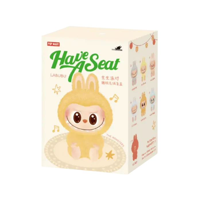 Pop Mart Labubu The Monsters Have a Seat Vinyl Plush Sealed Case Pack of 1