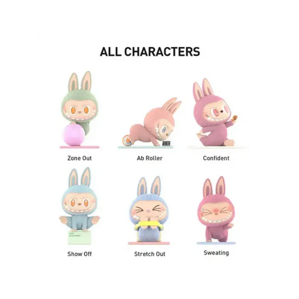 Pop Mart Labubu The Monsters Lazy Yoga Series Figures Sealed Case