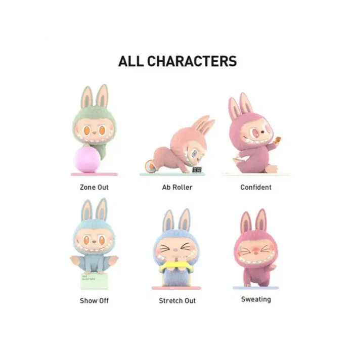 Pop Mart Labubu The Monsters Lazy Yoga Series Figures Sealed Case