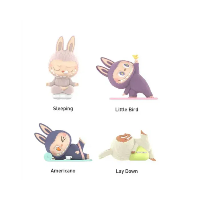 Pop Mart Labubu The Monsters Lazy Yoga Series Figures Sealed Case (10 Blind Boxes)