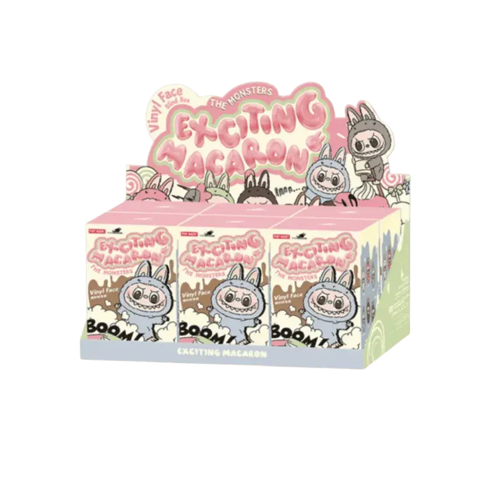 Pop Mart Labubu The Monsters Tasty Macarons Vinyl Face Sealed Case (6 Blind Boxes)