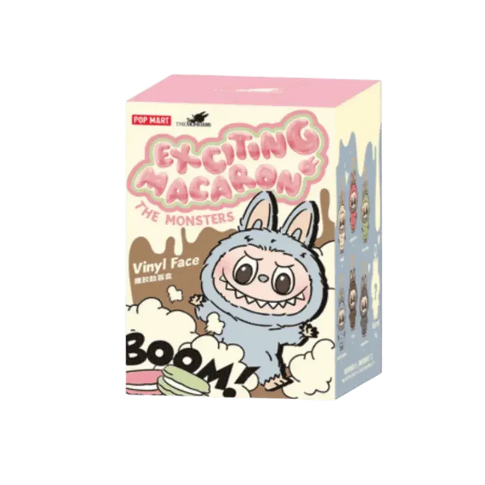 Pop Mart Labubu The Monsters Tasty Macarons Vinyl Face Sealed Case (6 Blind Boxes)