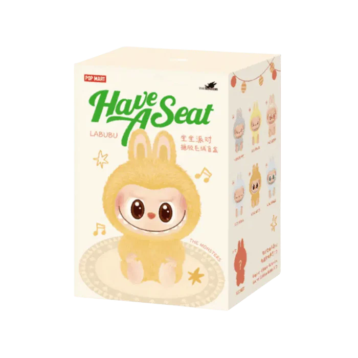 Pop Mart Labubu The Monsters Have a Seat Vinyl Plush Sealed Case (6 Blind Boxes)